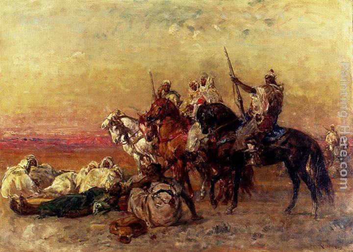 Henri Emilien Rousseau The Halt In The Desert